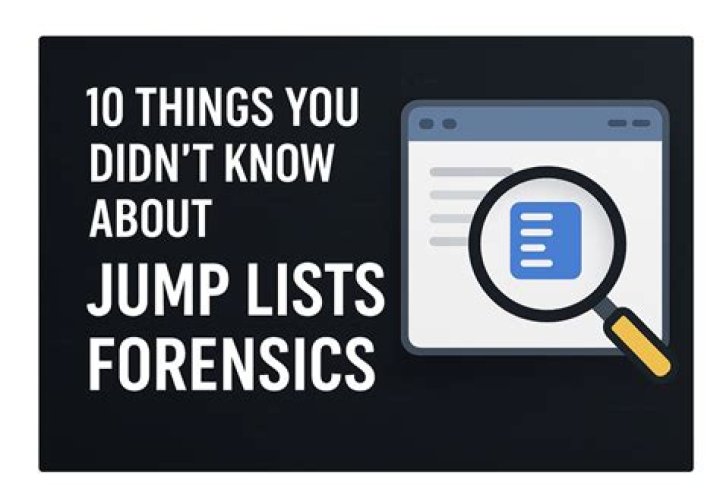 What are Jump Lists forensics?