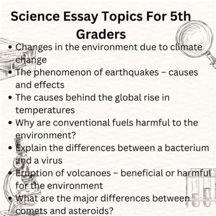 What are some good research topics for 5th graders?