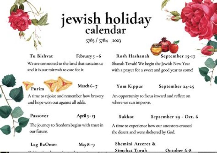 What are some significant Jewish holidays?