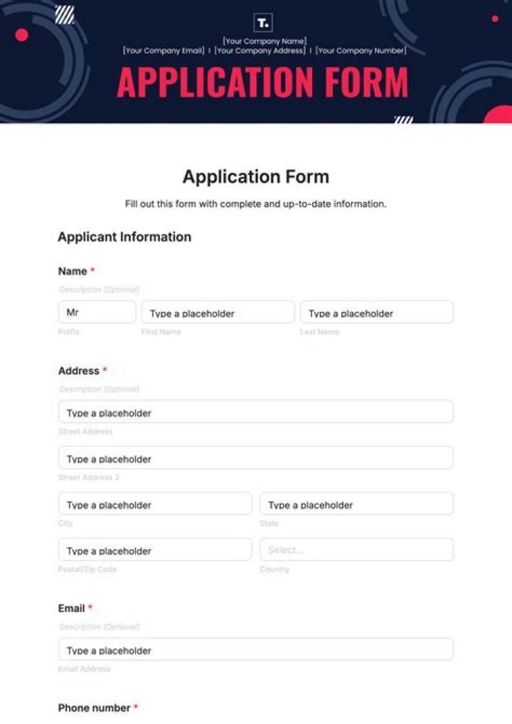 What are the benefits of an application form?