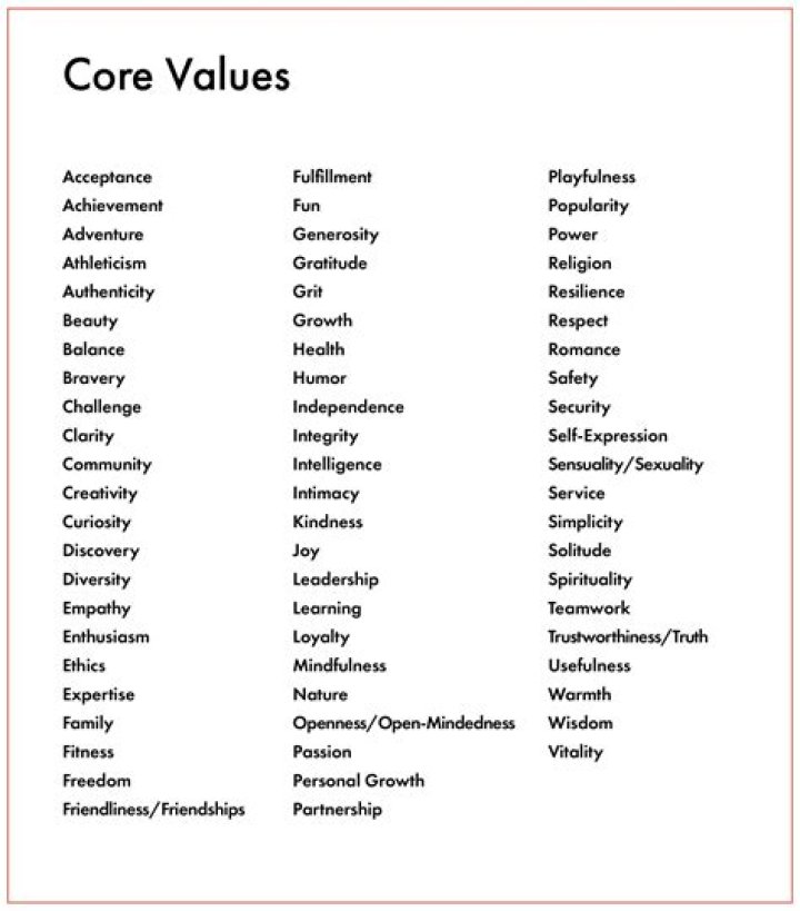 What are the core values of KPMG?