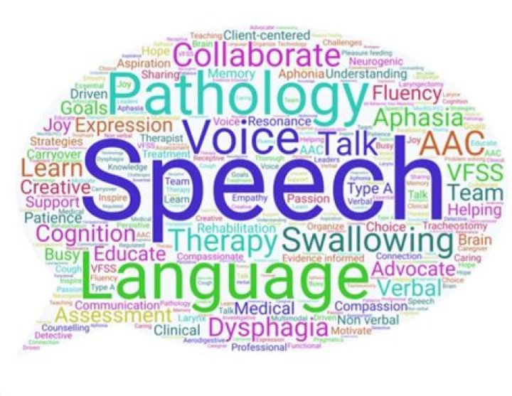 What are words related to speech?
