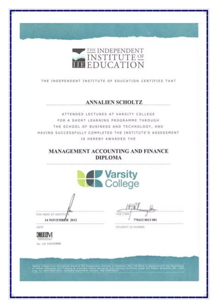 What can I do with accounting and finance diploma?