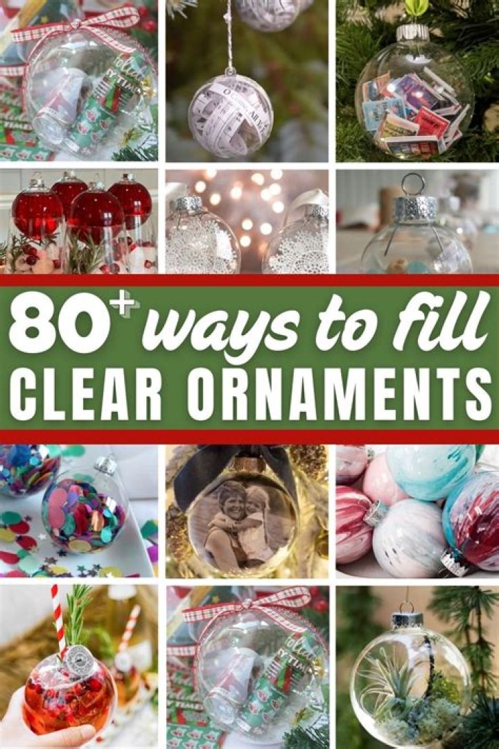 What can you make with clear ornaments?