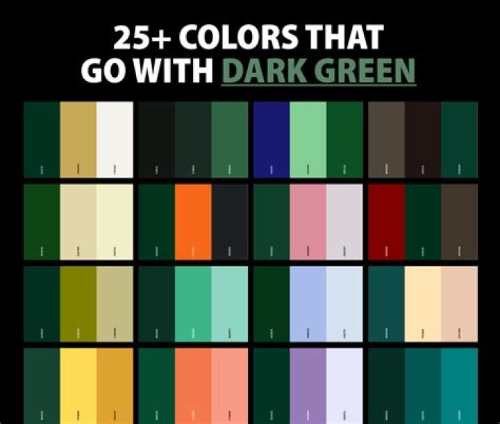 What Colour goes with green text?