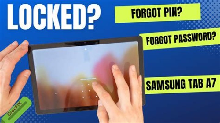 What do I do if I forgot my password to my tablet?