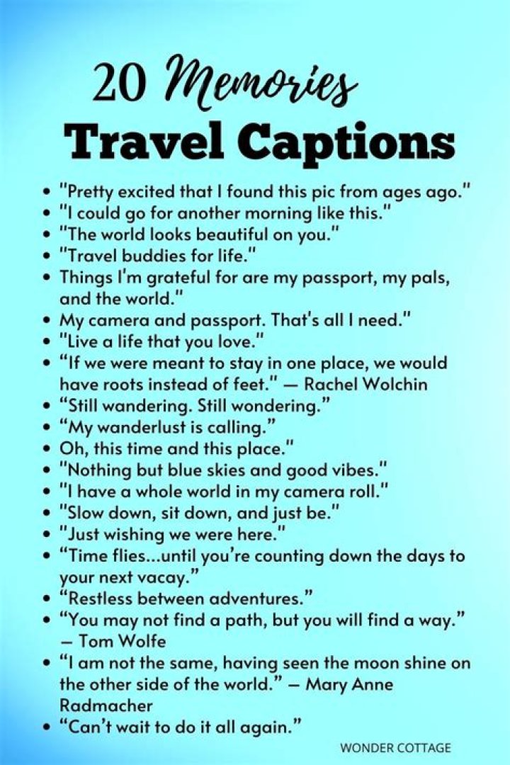 What do you caption a travel post?