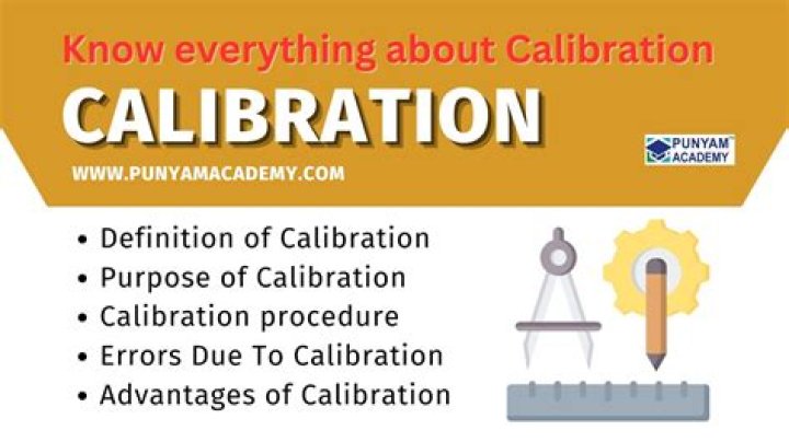 What do you mean by calibration?