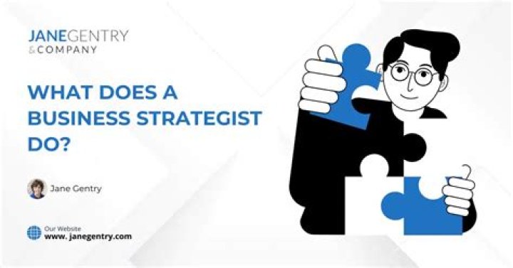 What does a business strategist do?