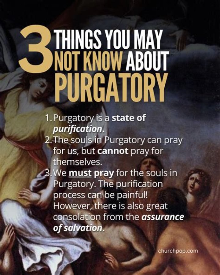 What does purgatory literally mean?