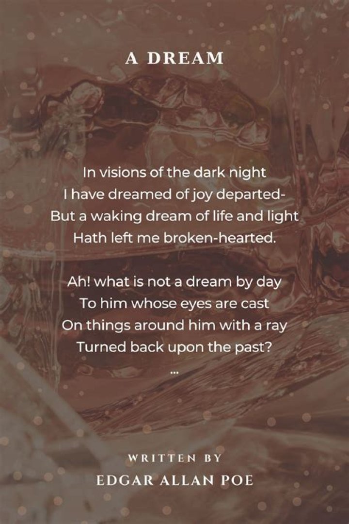 What form of poetry is a dream within a dream?