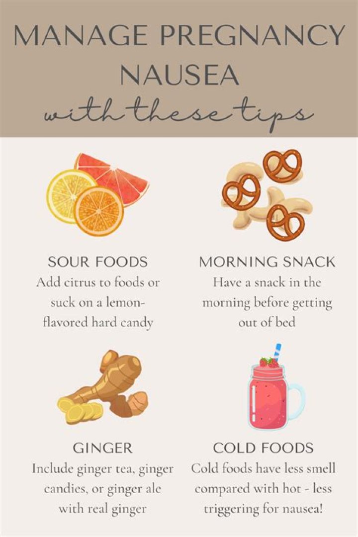 What helps with nausea and dizziness while pregnant?