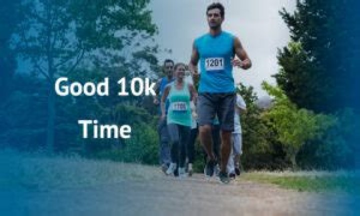 What is a good 10k time for a 55 year old?