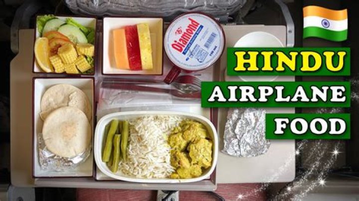 What is a Hindu meal on a flight?