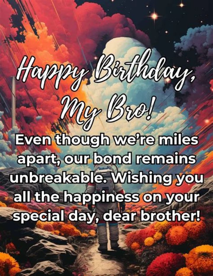 What is a unique way to wish your brother a happy birthday?