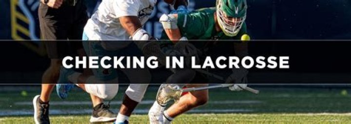 What is an illegal check in lacrosse?