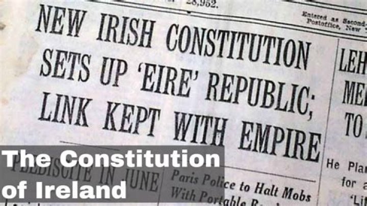 What is Article 45 of the Irish Constitution?