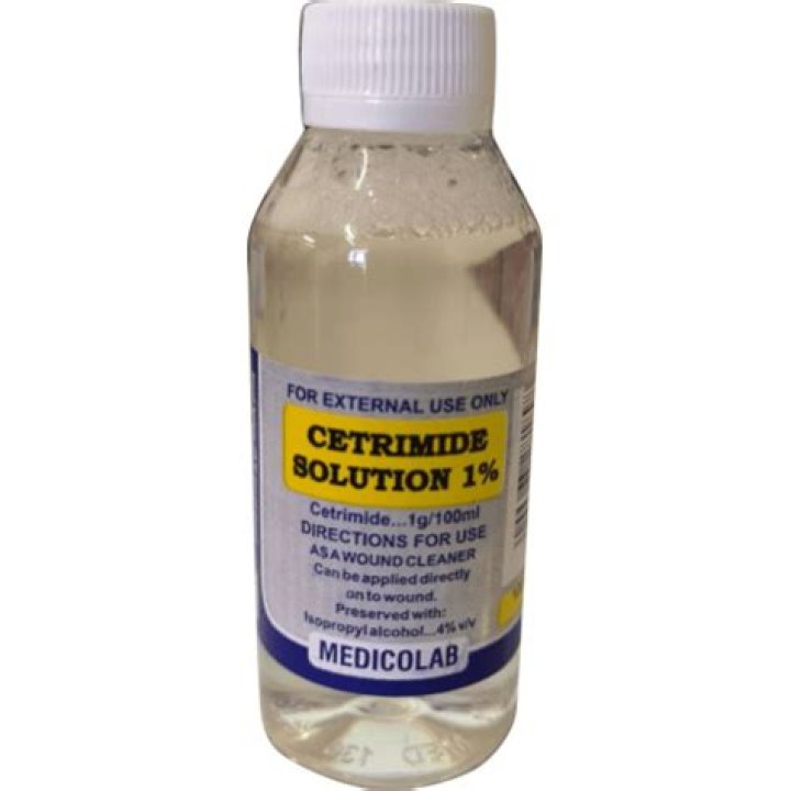 What is cetrimide solution used for?