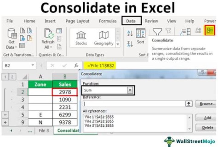What is consolidation Excel 2007?