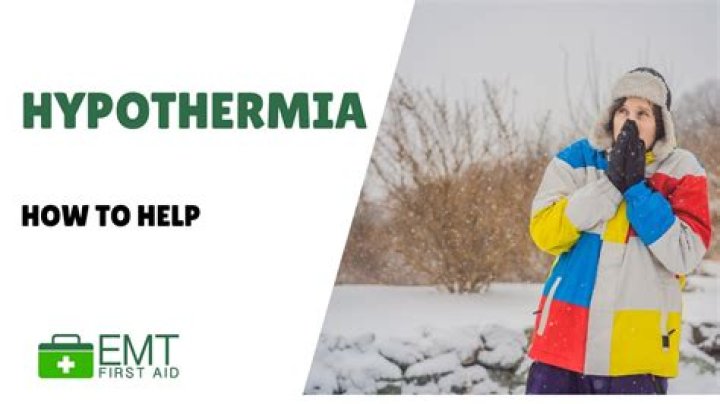 What is defined as hypothermia?