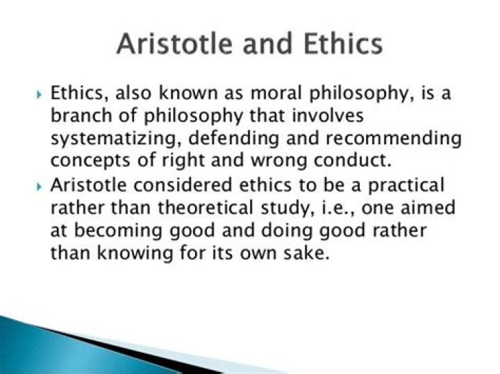 What is ethics according to Aristotle?