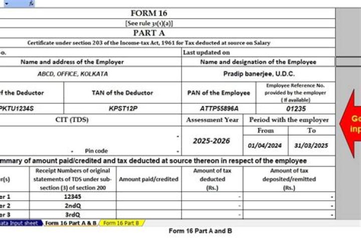 What is Form No 16 for income tax?