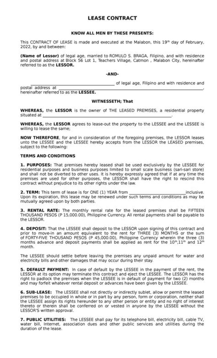 What is included in lease term?