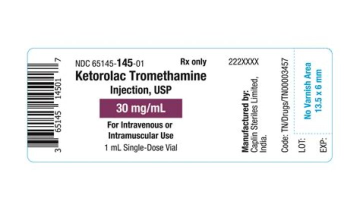 What is ketorolac tromethamine 30 mg used for?