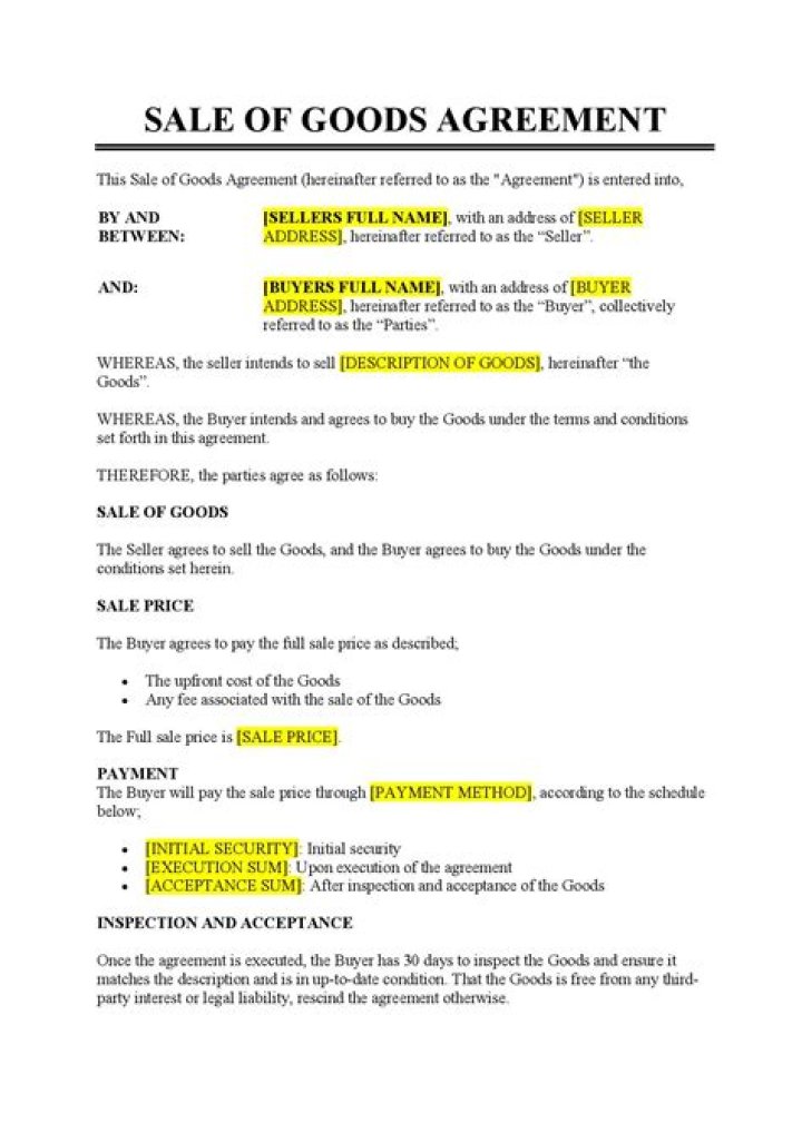 What is meant by agreement to sell?