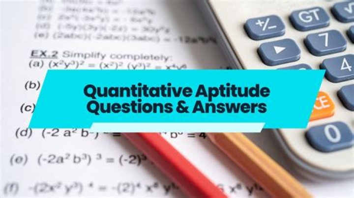 What is quantitative aptitude examples?