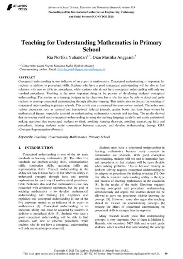 What is teaching mathematics for understanding?