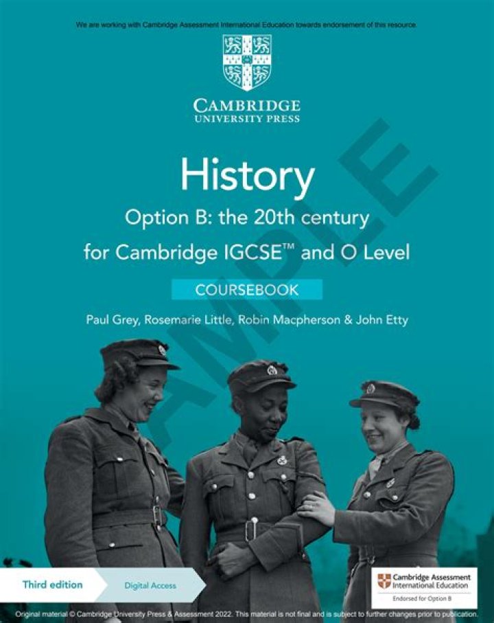 What is the Cambridge IGCSE history syllabus?