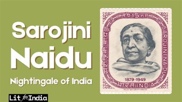 What is the first poem of Sarojini Naidu?
