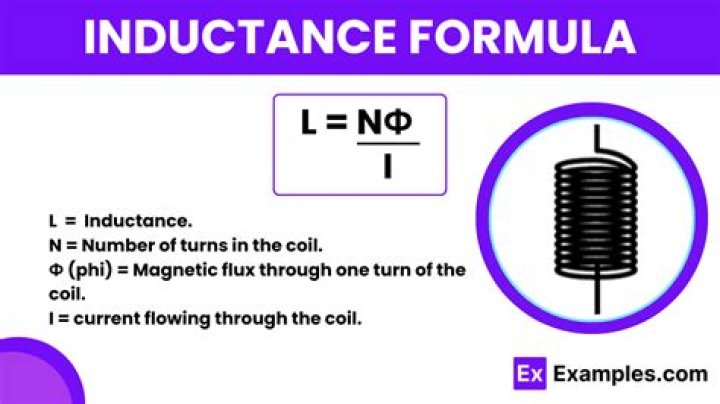 What is the formula for calculating inductance?