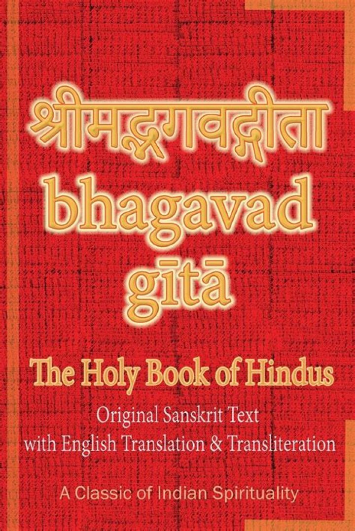 What is the Hindu religious book called?