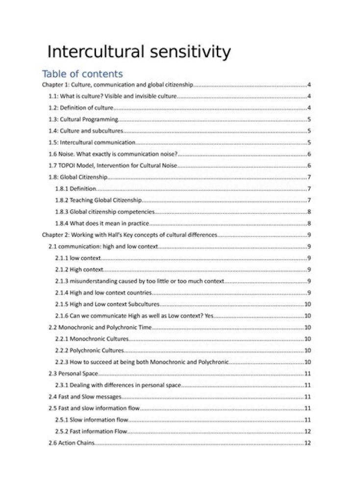 What is the intercultural sensitivity scale?