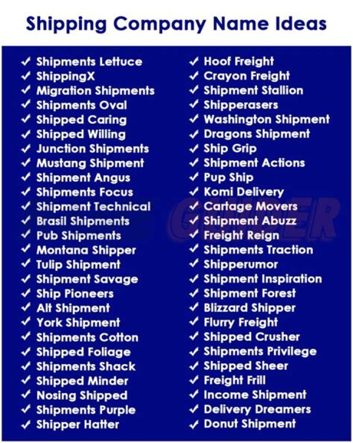 What is the name of shipping company in UK?