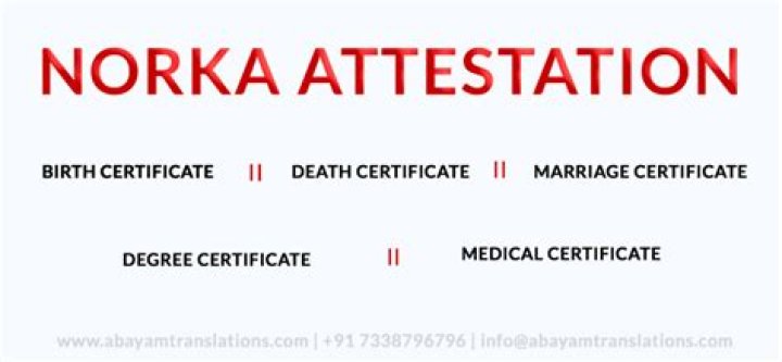 What is the procedure of Norka attestation?