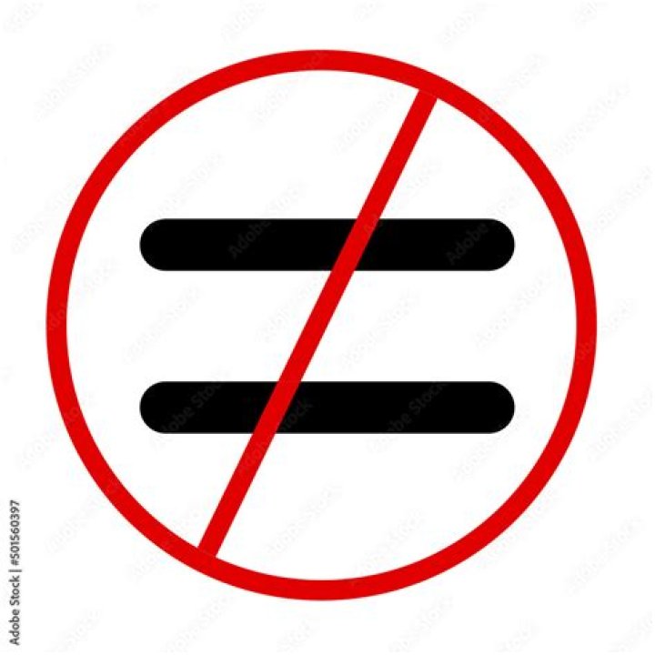 What is the red equal sign?