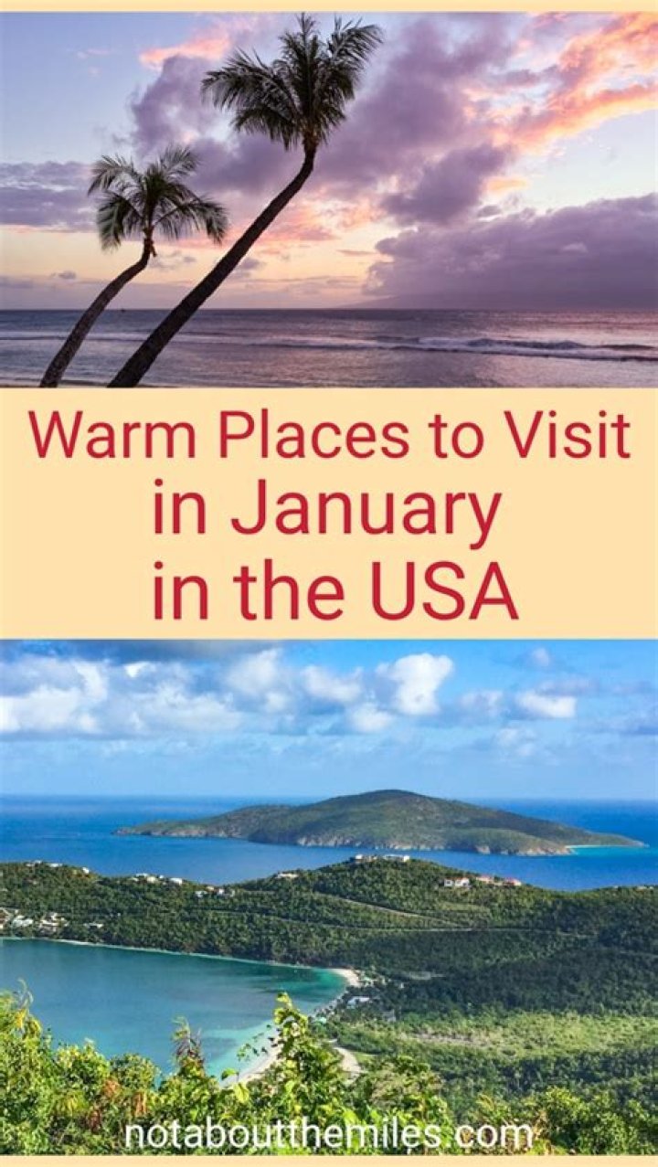 What is the warmest place in the United States in January?