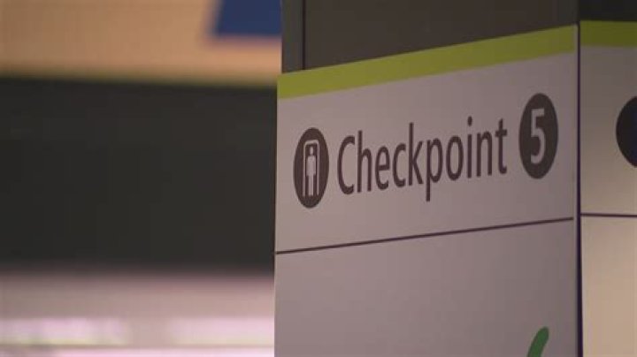 What is written at Checkpoint Charlie?