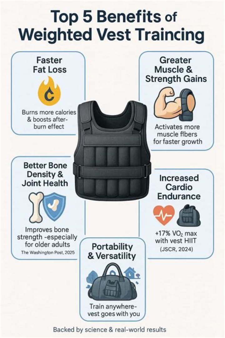What percentage of weighted vest is best?
