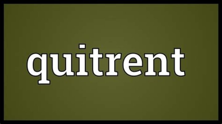 What Quitrent means?