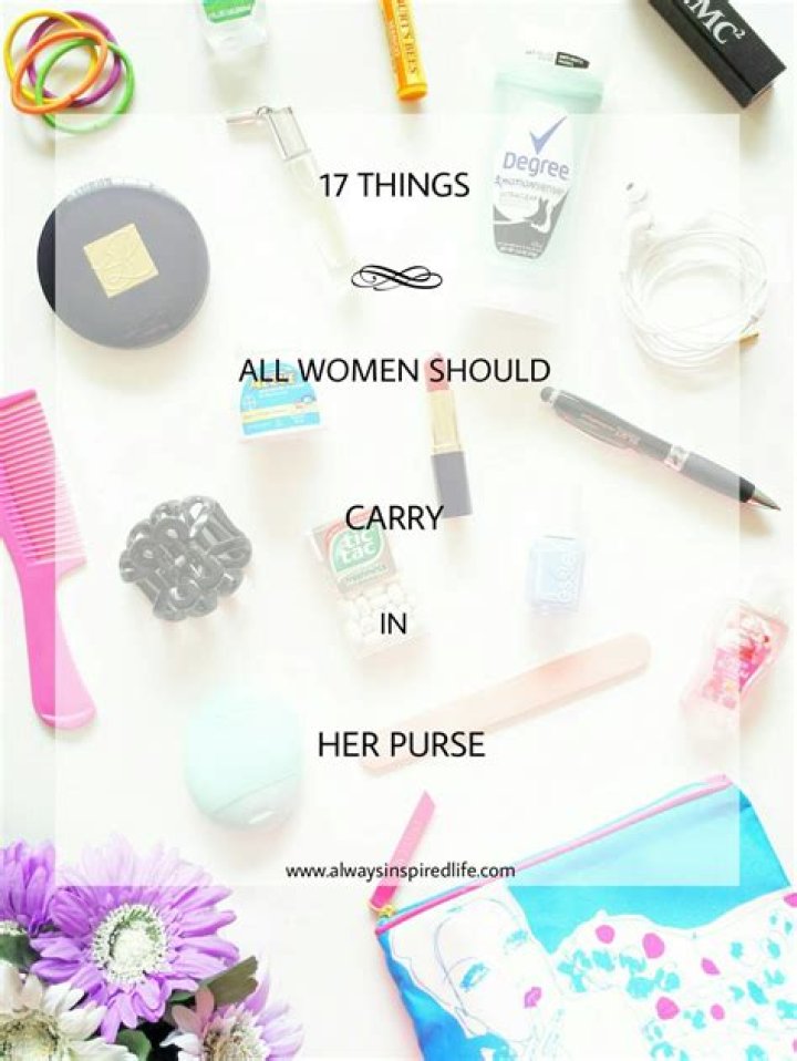 What should a teenage girl carry in her purse?