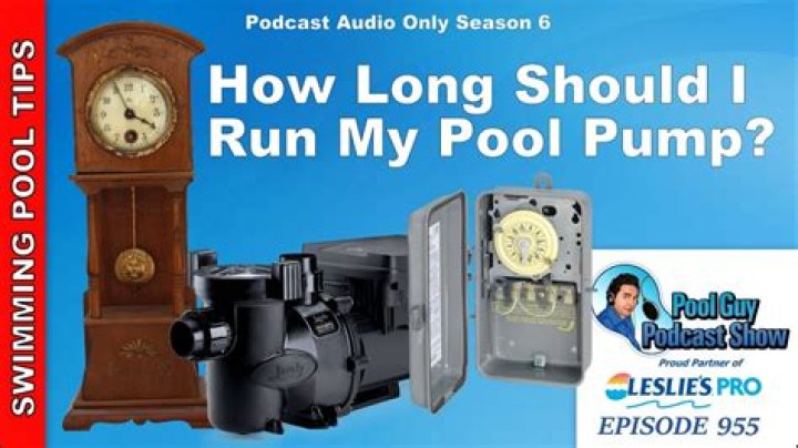 What time should I run my pool filter?