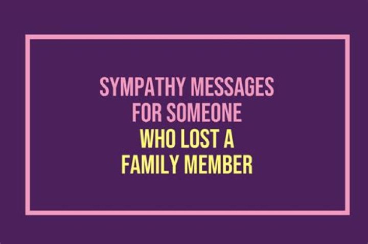 What to say to someone who lost a family member?