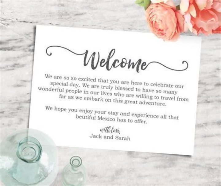 What to say to welcome guests at a wedding?