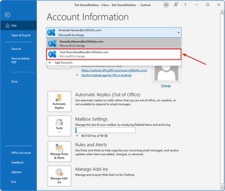 What type of account is a transfer account?