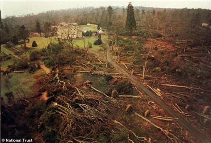 What year was the great storm of 1987?