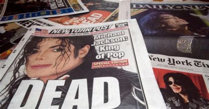 When was Michael Jacksons death announced?